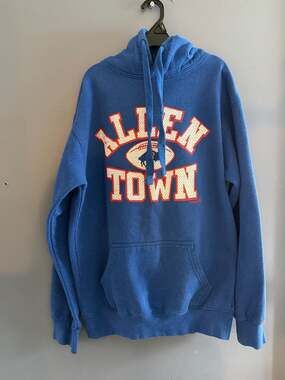 Buffalo Bills Josh Allen Town Blue Graphic Youth Hoodie